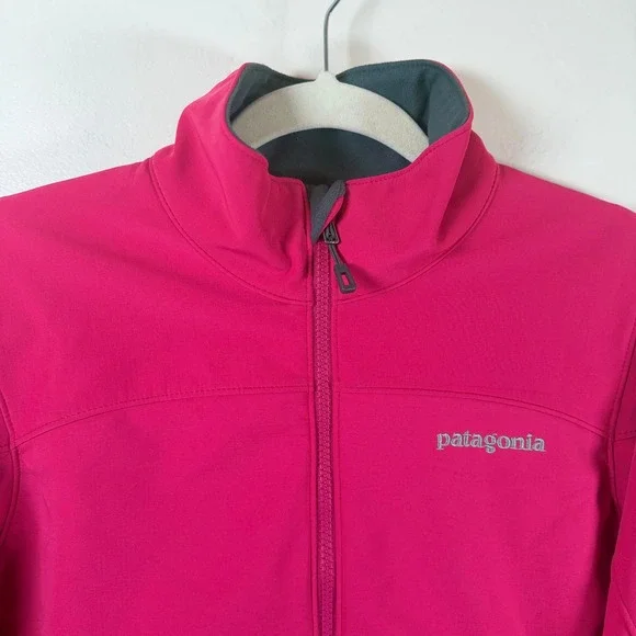 Patagonia Adze Softshell Jacket Sz Small Jeweled Berry Wind Block H2O Resistant - Picture 5 of 14